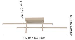Eglo 901886 - Plafoniera LED TREPILIANO, 20 W, 230 V, beige