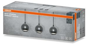 Osram - Lampada a sospensione con cavo SPOT SPHERAL 3xGU10/6W/230V nera
