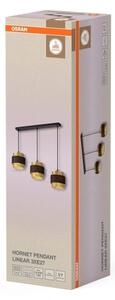 Osram - Lampadario a sospensione con cavo DECOR HORNET 3xE27/10W/230V nero/oro