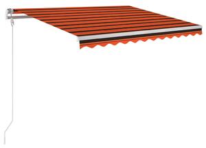 Tenda da Sole Retrattile Automatica 300x250cm Arancione Marrone