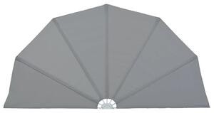 Tenda Laterale per Terrazza Pieghevole Grigio 200 cm