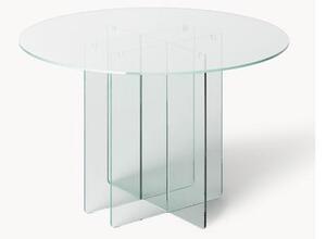 Tavolo rotondo in vetro Anouk, Ø 120 cm