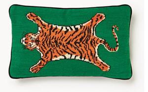Cuscino decorativo in lana fatto a mano Tiger