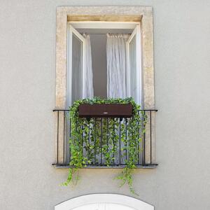 LECHUZA Fioriera BALCONERA Cottage 80 ALL-IN-ONE Moca
