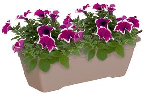 Vaso per piante e fiori Gardenie ARTEVASI in plastica colore tortora H 16.3 cm, L 40 x P 19.5 cm