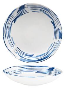 Tognana Seaside Piatto Fondo 25 cm Set 6 Pz In Porcellana Bianca Blu