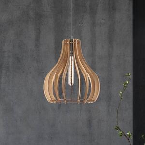 Lampada a sospensione Envostar Falou, rovere, Ø 25 cm