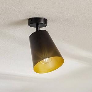 EMIBIG LIGHTING Spot soffitto Prism, 1 luce, nero/oro