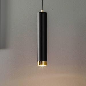 EMIBIG LIGHTING Lampada a sospensione Kumo lunga nero/oro 1 luce