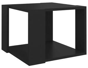 Tavolino da Salotto Nero 40x40x30 cm in Legno Multistrato