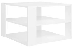 Tavolino da Salotto Bianco 60x60x40 cm in Legno Multistrato