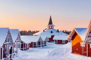 Fotografia Santa Claus village in Rovaniemi Finland, maydays