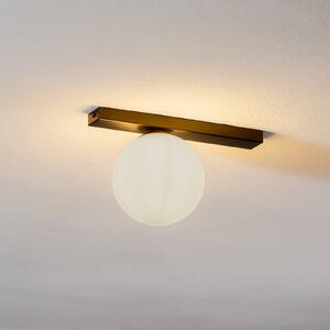 EMIBIG LIGHTING Plafoniera Fit, nero/opale, 1 luce