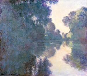 Riproduzione Morning on the Seine Effect of Mist, Claude Monet