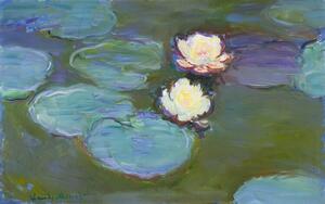 Riproduzione Waterlilies Evening, Claude Monet