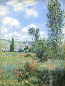 Riproduzione View of Vetheuil 1880, Claude Monet