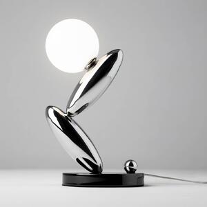Maytoni Lampada da tavolo Resonance, dimmerabile, Alluminio / Grigio / Zincato, Soggiorno / Sala da pranzo, Metallo, Moderno, Lampada da tavolo