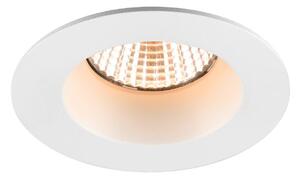 SLV Faretto LED da incasso New Tria, rotondo, bianco, IP65, 2.700 K, 38° dimmerabile, Bianco / Opale, Bagno, Alluminio