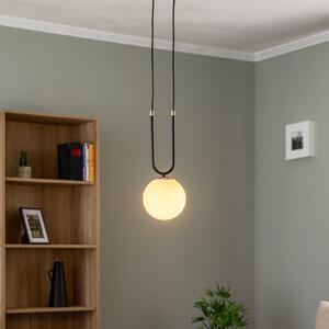 EMIBIG LIGHTING Lampada a sospensione Glam, nero/opale, 1 luce