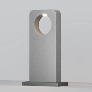 Maytoni Lampione a LED BETONE, altezza 74 cm, grigio, effetto cemento, IP65 BETONE, Alluminio / Grigio / Zincato, calcestruzzo / cemento, Moderno