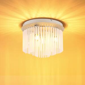 Globo Plafoniera soffitto Gorley, dimmerabile, Bianco / Opale, Soggiorno / Sala da pranzo, Vetro, Plafoniera