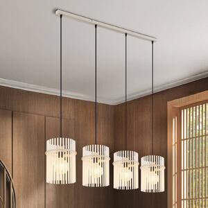 Globo Lampada a sospensione Gorley, dimmerabile, Bianco / Opale, Soggiorno / Sala da pranzo, Vetro, Lampada a sospensione