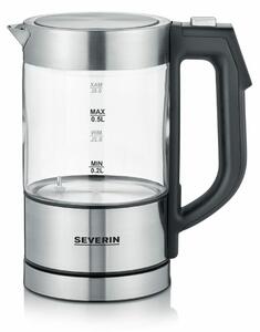 Severin Bollitore Elettrico Capacit 0,5 Litri Potenza 1100W con Termostato Regolabile colore Nero/Inox - WK 3458