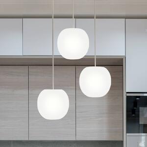 Casablanca Lampada a sospensione Acai, dimmerabile, Bianco / Opale, Soggiorno / Sala da pranzo, Vetro, Lampada a sospensione
