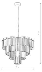 Nowodvorski Lighting Lampada a sospensione Cristal, trasparente/argento, Ø 71 cm