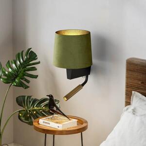 Nowodvorski Lighting Applique Chillin con lampada da lettura, verde/oro