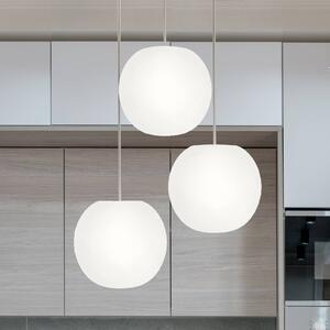 Casablanca Lampada a sospensione Acai, dimmerabile, Bianco / Opale, Soggiorno / Sala da pranzo, Vetro, Lampada a sospensione
