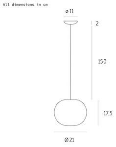 Casablanca Lampada a sospensione Acai, dimmerabile, Bianco / Opale, Soggiorno / Sala da pranzo, Vetro, Lampada a sospensione