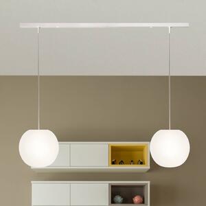 Casablanca Lampada a sospensione Acai, dimmerabile, Bianco / Opale, Soggiorno / Sala da pranzo, Vetro, Lampada a sospensione