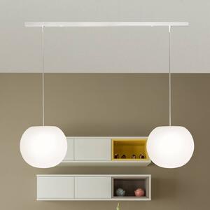 Casablanca Lampada a sospensione Acai, dimmerabile, Bianco / Opale, Soggiorno / Sala da pranzo, Vetro, Lampada a sospensione