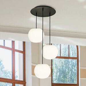 Casablanca Lampada a sospensione Acai, dimmerabile, Bianco / Opale, Soggiorno / Sala da pranzo, Vetro, Lampada a sospensione