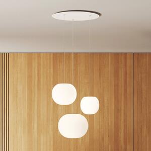 Casablanca Lampada a sospensione Acai, dimmerabile, Bianco / Opale, Soggiorno / Sala da pranzo, Vetro, Lampada a sospensione