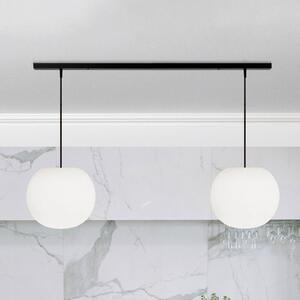 Casablanca Lampada a sospensione Acai, dimmerabile, Bianco / Opale, Soggiorno / Sala da pranzo, Vetro, Lampada a sospensione