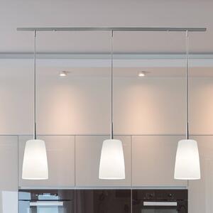 Casablanca Lampada a sospensione Mesa, dimmerabile, Bianco / Opale, Soggiorno / Sala da pranzo, Vetro, Lampada a sospensione