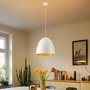 Nowodvorski Lighting Lampada a sospensione in metallo Egg M, Ø 38 cm, bianco