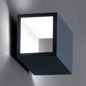 ICONE CUBÒ Applique a LED, 10 W, titanio/bianco