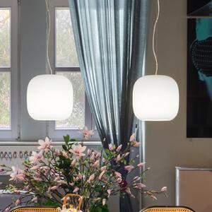 Casablanca Lampada a sospensione Murea, dimmerabile, Bianco / Opale, Soggiorno / Sala da pranzo, Vetro, Lampada a sospensione