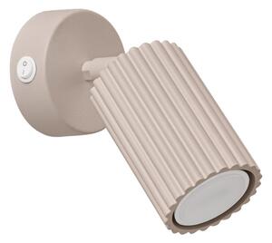 Faretto grigio tortora in metallo 8x16 cm Gleam – Sollux