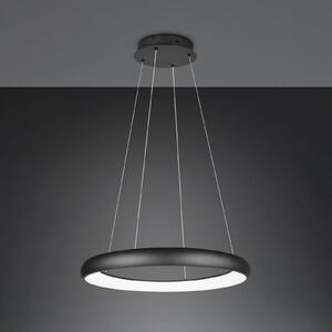 Trio Lighting Lampada a sospensione LED Cardona, Ø 75 cm, nero, CCT, metallo