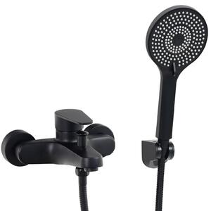 Rubinetto per vasca da bagno monocomando con doccetta manuale da parete