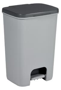 Cestino per la spazzatura grigio in plastica con pedale 40 l Essentials – Curver