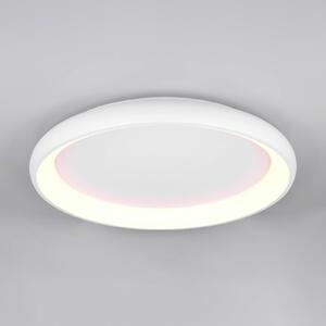 Trio Lighting Plafoniera Cardona, Ø 75 cm, bianco opaco, metallo, CCT