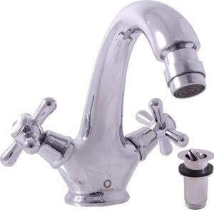 MORAVA RETRO - Miscelatore per bidet con scarico, cromo MK143.0, RAV Slezák