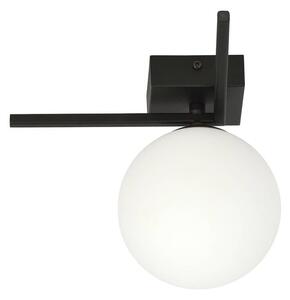 EMIBIG LIGHTING Plafoniera Imago 1G, 1 luce, nero/opale