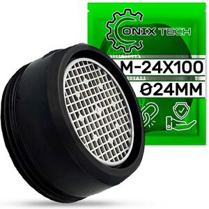 Ventilatore per cucina e bagno - Rivestimento nero, modello M-24 x 100