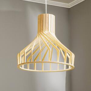 Nowodvorski Lighting Lampada a sospensione Bio S gabbia di legno, GU10